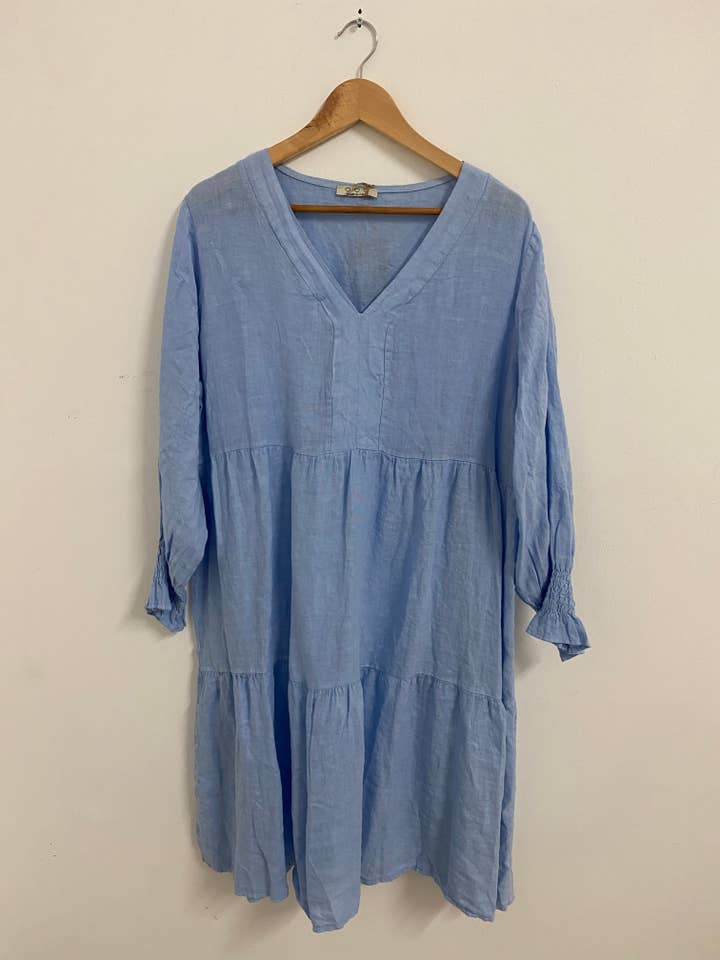 ORNELLA PARIS - Vente Robe – femme - Robe en lin LEL-R522325