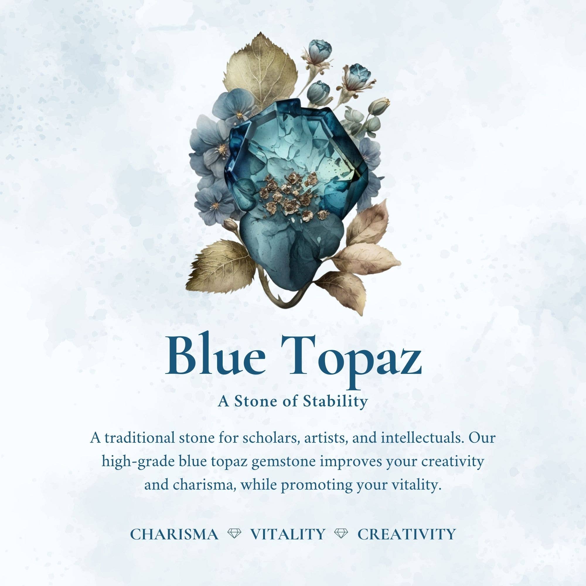 Azura Jewelry – wholesale Multi-stone ring – The Center of the Universe Blue Topaz Ring 4