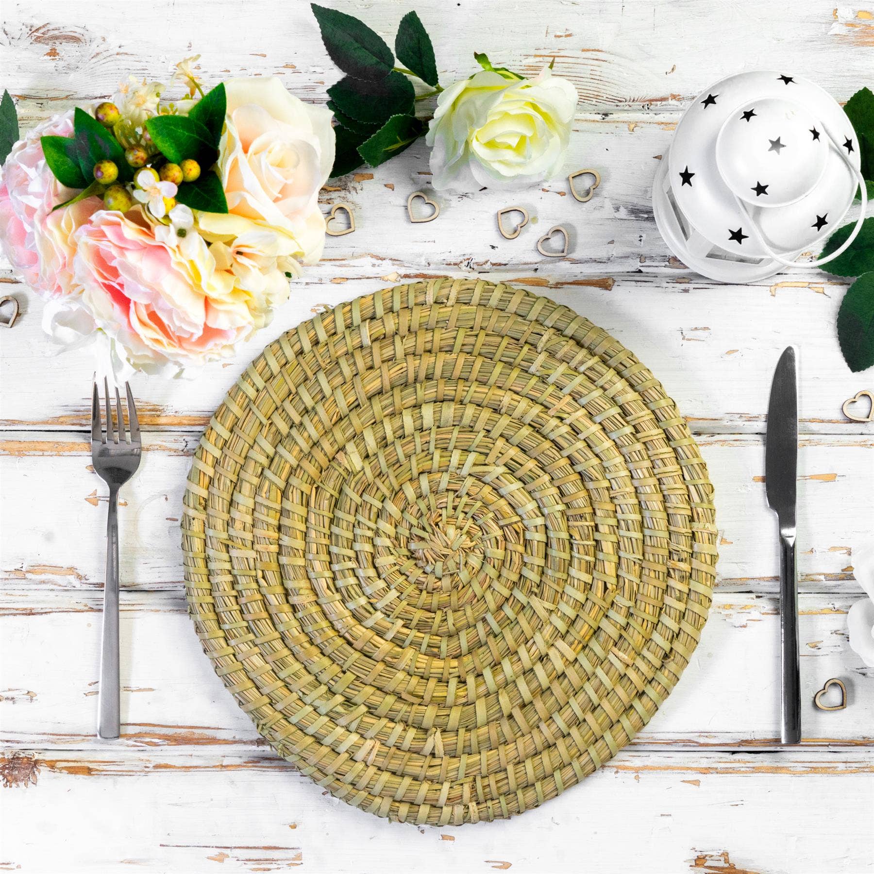 Rinkit Ltd – wholesale Placemat – Argon Tableware Handmade Palm Leaf Placemat1