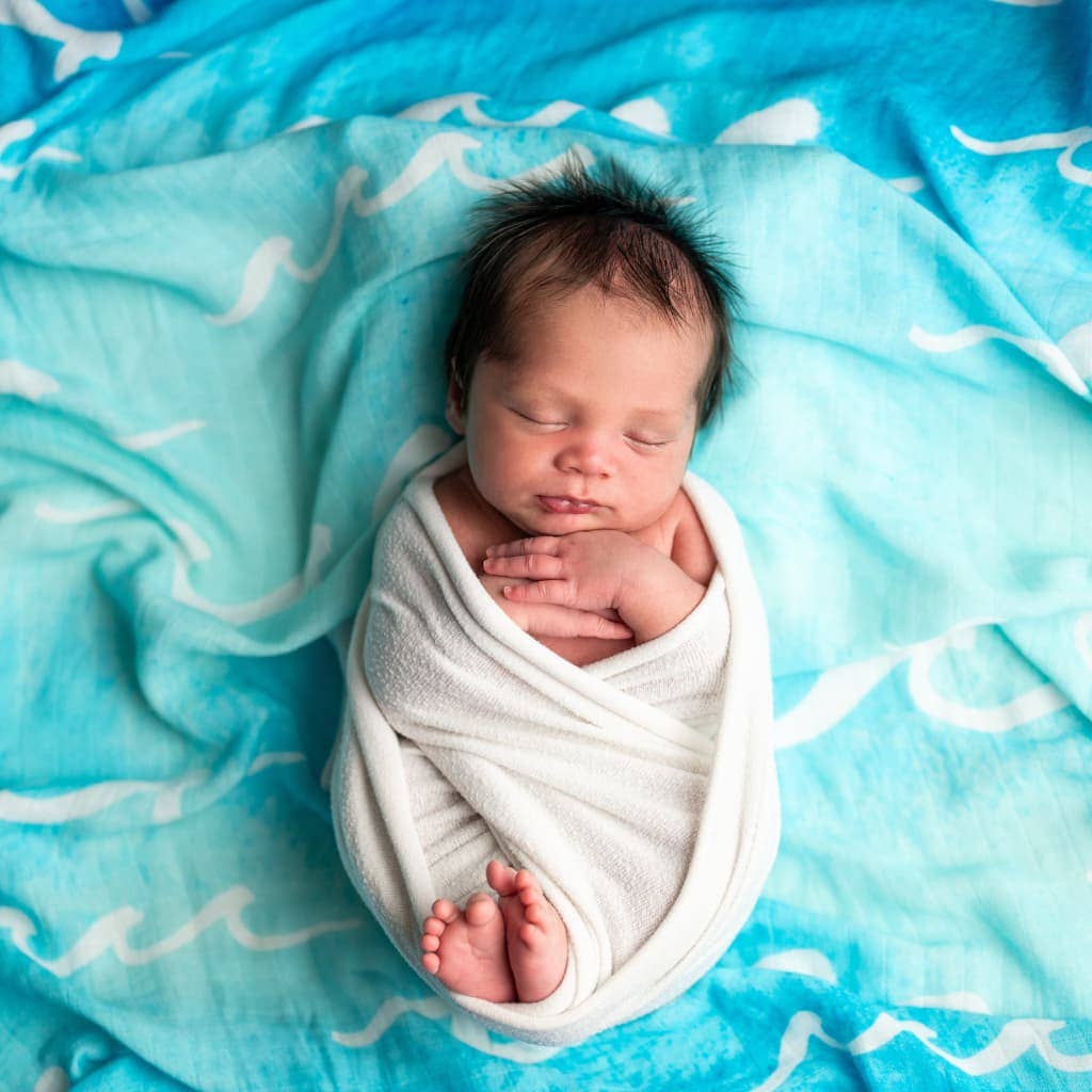 Coco Moon - Wholesale Swaddle - Baby - Nalu Muslin Swaddle Blanket2