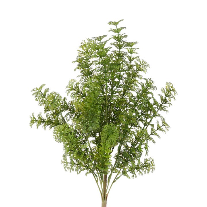 22"L Plastic Circle Leaf Bush X9 Dark Tt Green FG661833 for wholesale by DecoExchange