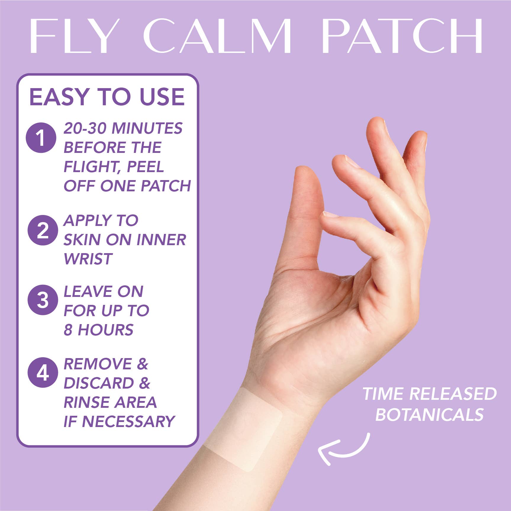 Laki Naturals - Wholesale Travel Set - Fly Calm Patch5