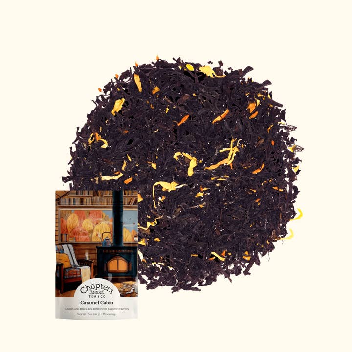 Caramel Cabin (Warm Buttery Caramel Black Tea) 2oz for wholesale by Chapters Tea & Company