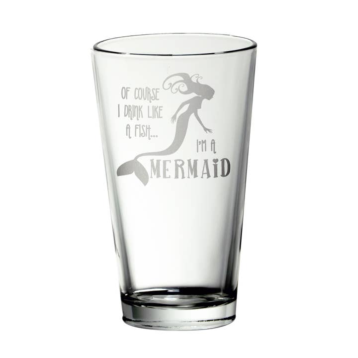Jeg er en havfrue pint glas for engroshandel hos Mixing Spirits