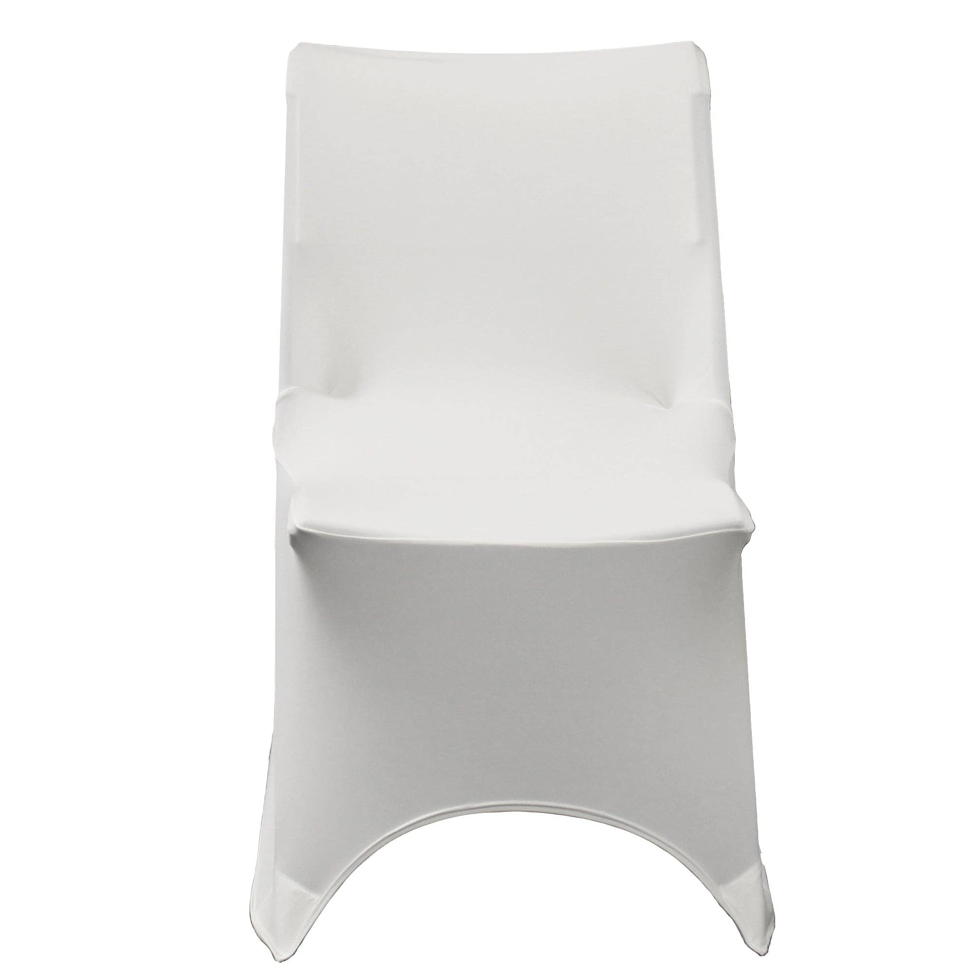 YOUR CHAIR COVERS - Wholesale Chair/Sofa Slipcover - Stretch Spandex Lifetime Folding Chair Cover White2