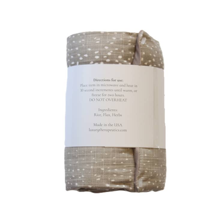 Luxury Therapeutics - Wholesale Spa/Therapy Pillow - Heatable Therapy Spa Wrap- Antelope Taupe2