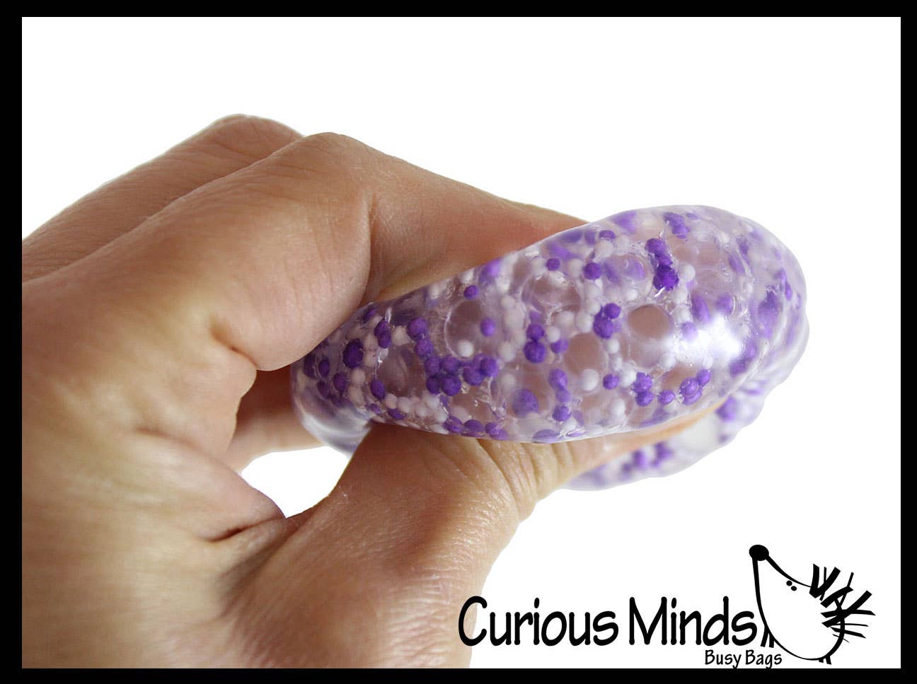 Curious Minds Toys - Wholesale Stress Relief Ball/Dough - 1 Pack of 3 Stress Balls -Small Amazing 1.5" Confetti Bead3
