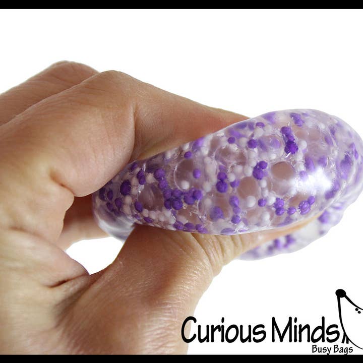Curious Minds Toys - Wholesale Stress relief ball/dough - 1 Individually Wrapped Small Amazing 1.5" Confetti Stress (6
