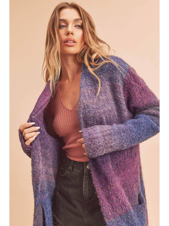 AEMI + CO - Wholesale Cardigan - Women's - 336BK Confetti Cardi 3