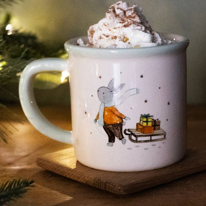 Little Bear Co. 'Winter Wonderland' stengodsmugg i presentförpackning för wholesale av CGB Giftware