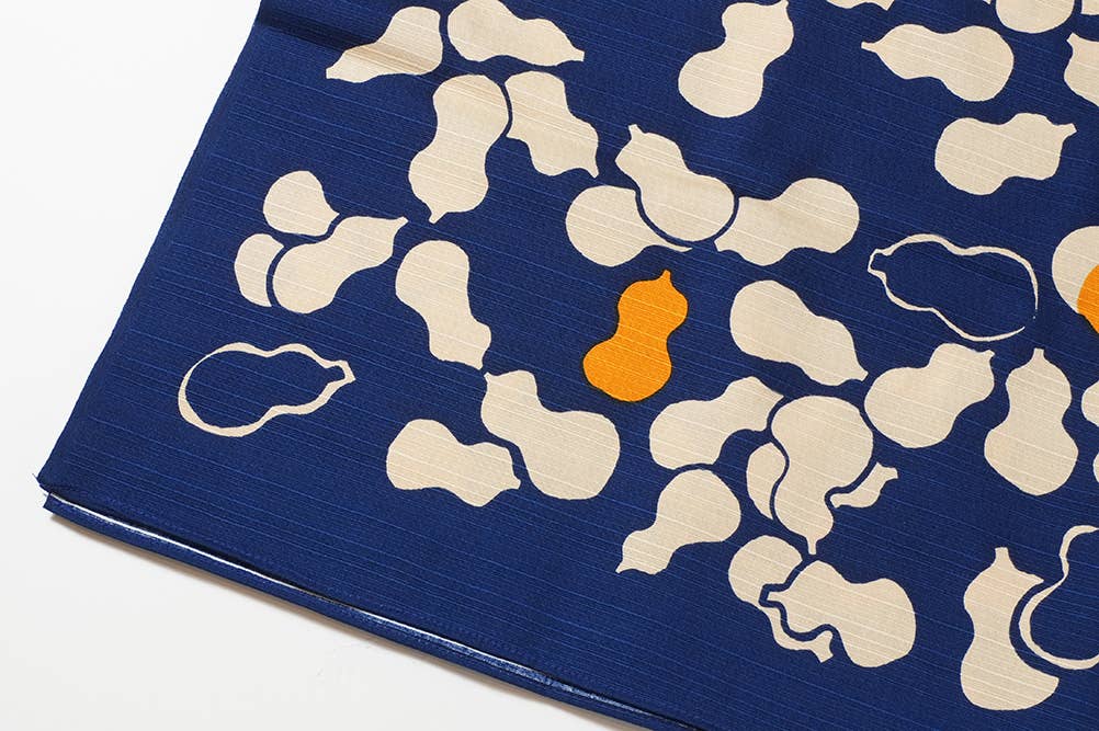 KASHIKO - Wholesale Gift Bag - Fabric gift wrap/Furoshiki/Japanese/70cm×70cm Gourd Navy4