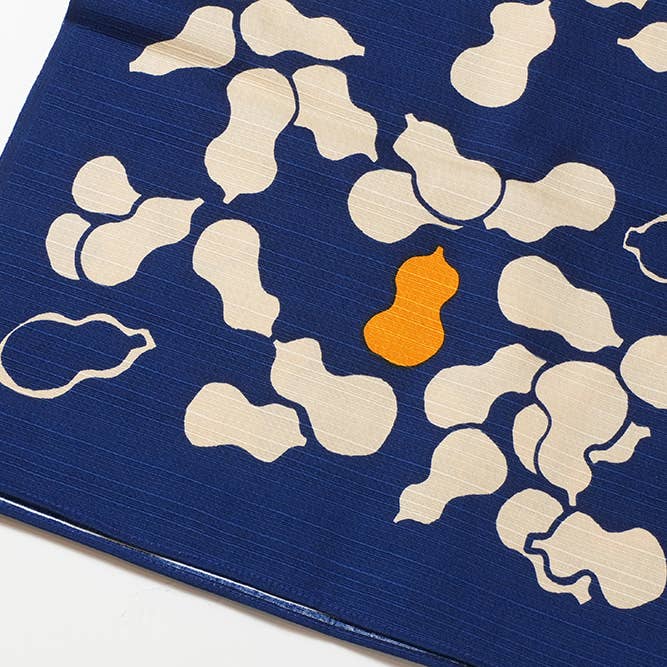 KASHIKO - Wholesale Gift Bag - Fabric gift wrap/Furoshiki/Japanese/70cm×70cm Gourd Navy4