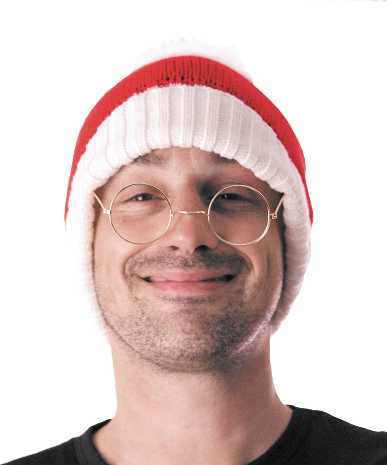 Party Pro - Wholesale Costume - Unisex - RED KNITTED CHRISTMAS HAT1