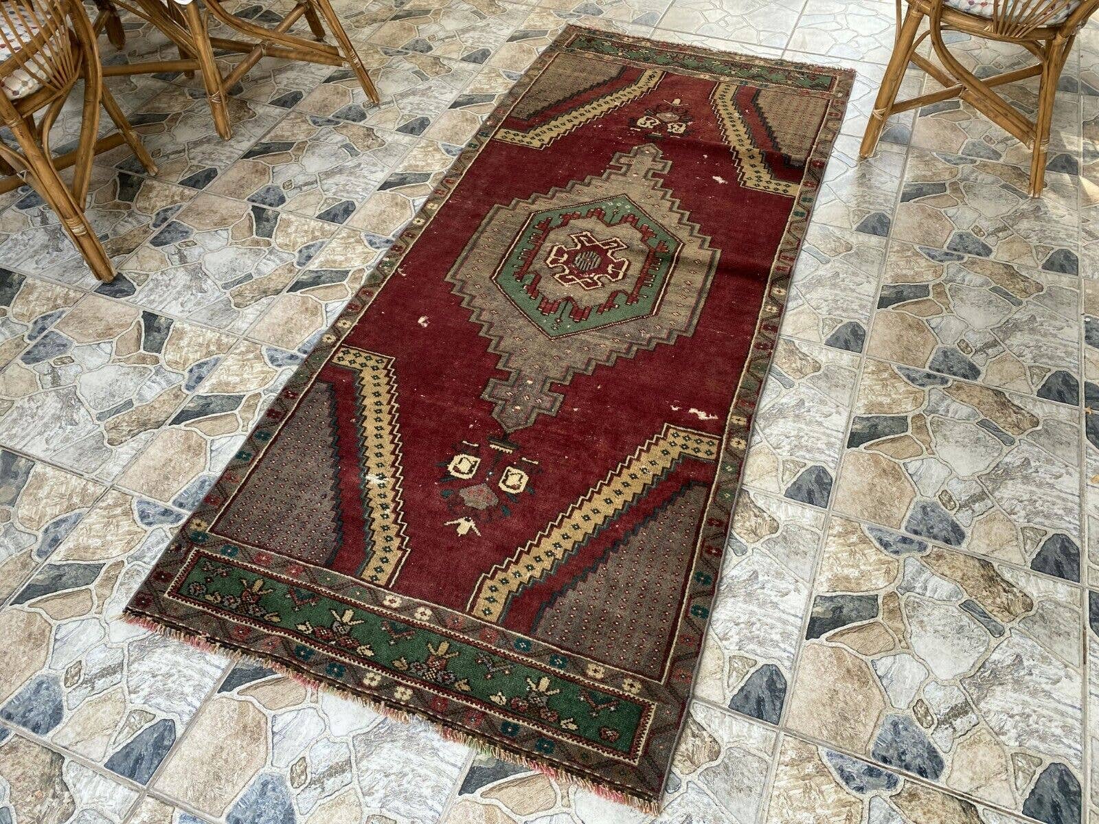 Oushak Rugs - Wholesale Area Rug - Vintage Turkish Handmade Wool Geometric Rug2