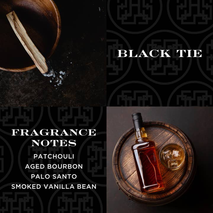 HomeWorx by Slatkin + Co. - Wholesale Jar/Filled Candle - Black Tie 80 oz. 5-Wick Luxe Candle1