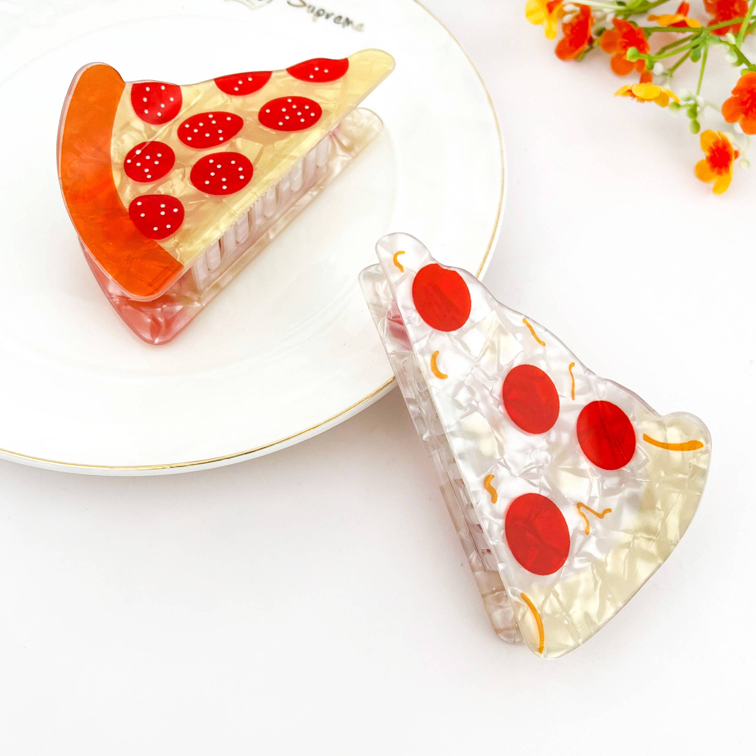 mildstyles - Wholesale Hair Clip - Women's - French Cheese Creative Food Hair Claw Clip3