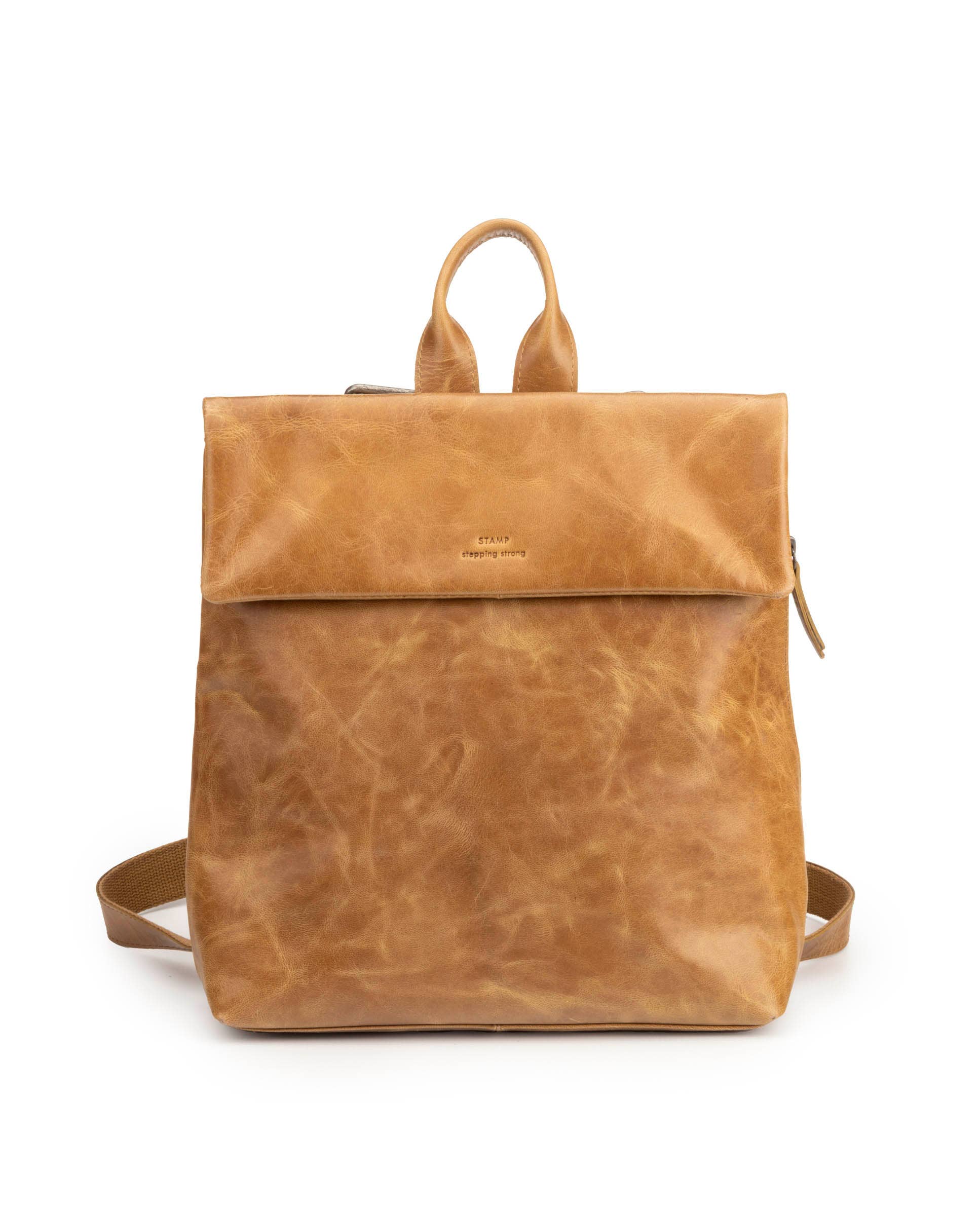 Stamp - Vente Sac à dos – femme - Sac à dos antivol Stamp St5247, Femme, Cuir Crackle4