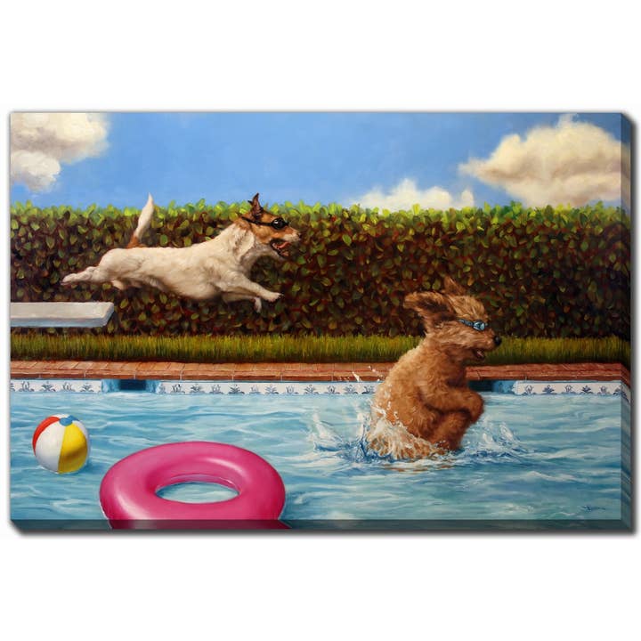 Art mural sur toile imprimée Pool Party Ii 38x60 pour la vente par Streamline Art