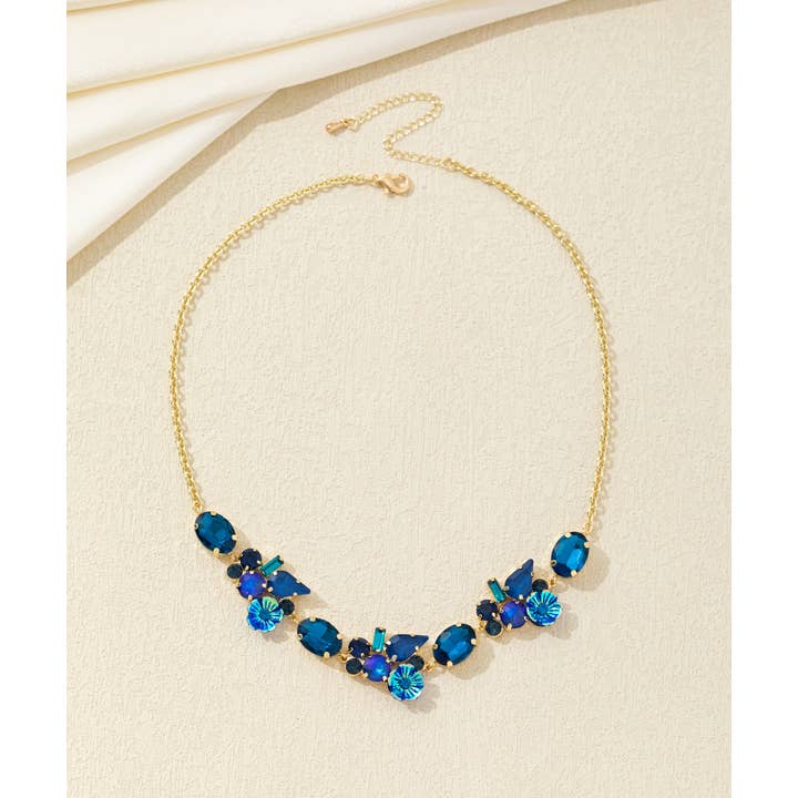 Blossom bijoux - Wholesale Pendant/Charm Necklace - Multiform glass rhinestone and flower necklace – 26AHCC0025