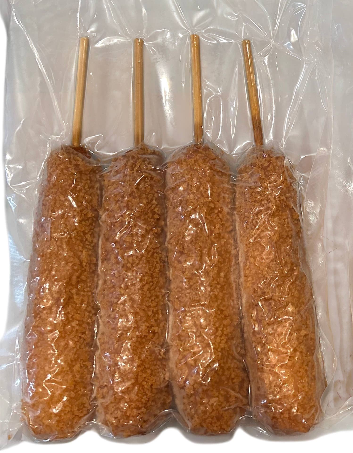 THANK YOU DONUTS & CORN DOGS - Wholesale Puffed Snack - Korean Style Beef Sausage Corn Dog (1Pack-4ea)3