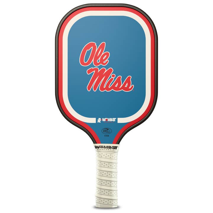 Wombat Pickleball – Raquette des Rebels de l'Université du Mississippi pour la vente par Greenline Goods