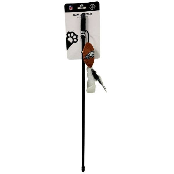 St. Louis Wholesale LLC - Wholesale Pet Toy - Cat - Philadelphia Eagles Pet Toys - 18" Plush Feather Cat Wands