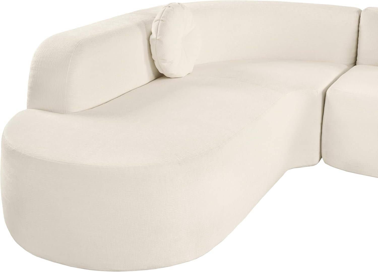 Beige  Extra Large Sectional Sofa with Elegant Curved Design for wholesale on Faire8