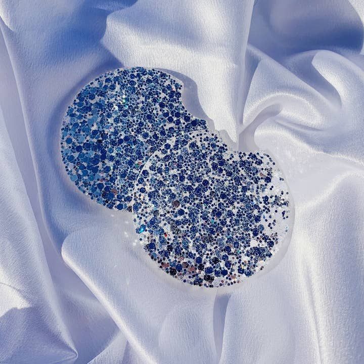 Snowflake Resin Car Coaster, Cupholder Coaster – Set of 2 for wholesale by Nony Design Company