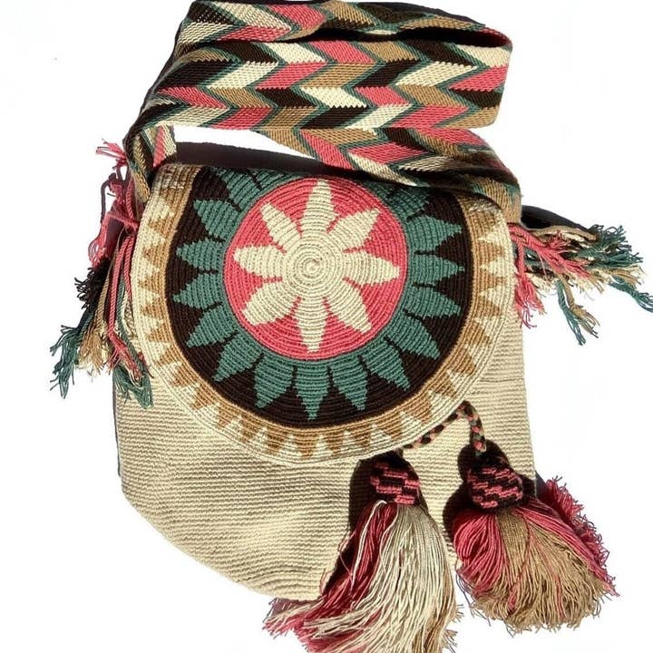 Colorful 4U – wholesale Axelväska - Dam – Färgglada virkade väskor med lock7