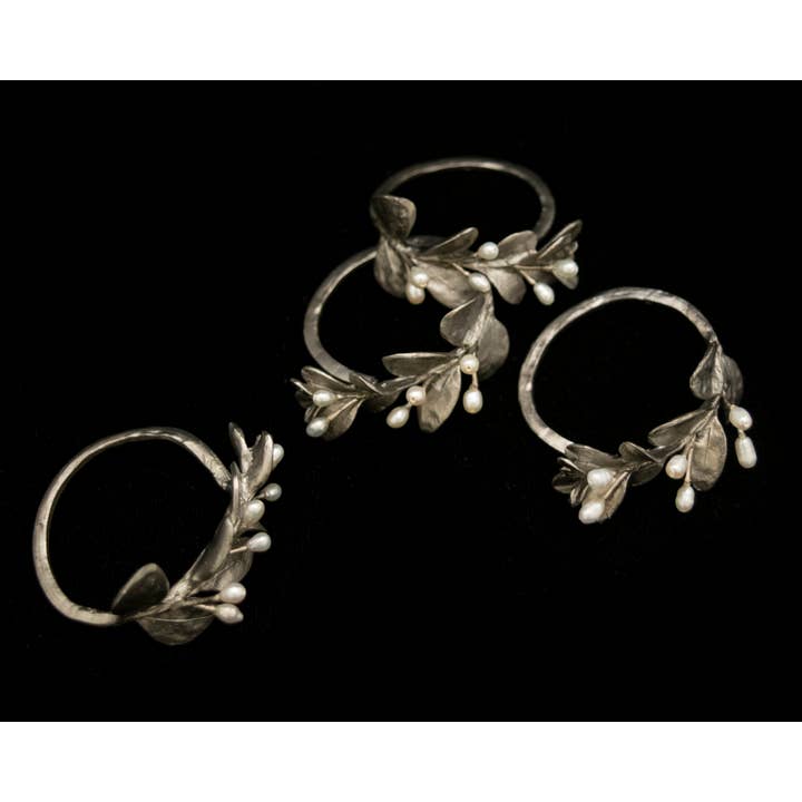 Michael Michaud Table Art - Wholesale Napkin ring - Boxwood Napkin Rings - Set of 8