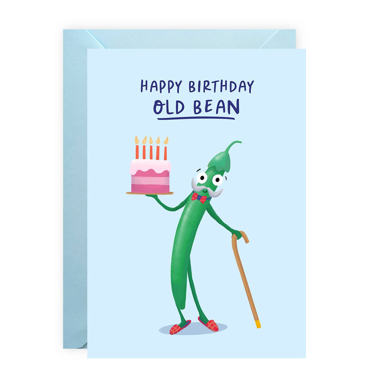 Painted Parasol Studio – wholesale Birthday card – Old Bean Birthday Card - For Men - Grandad0