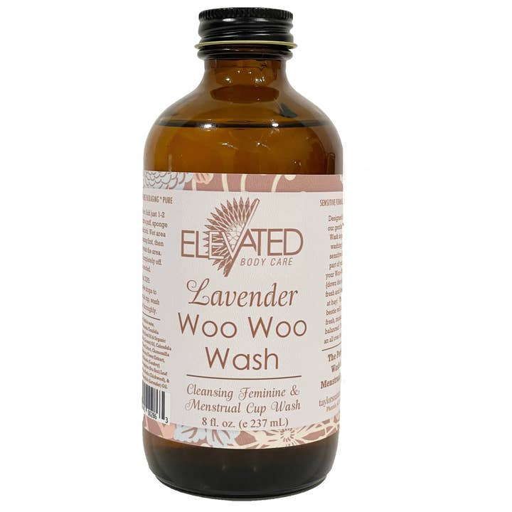 Taylor's Naturals - Wholesale Intimate Cleanser/Wipe - ELEVATED - Woo Woo Feminine Wash (Glass, Aluminum, or Bulk)