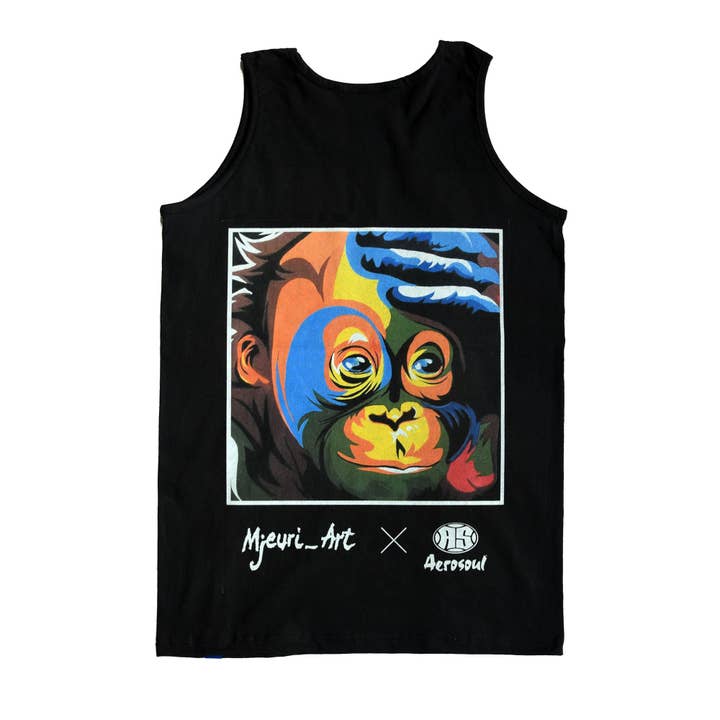 Gilet athlétique A.S. Africa Monkey (Noir) pour la vente par Aerosoul Limited