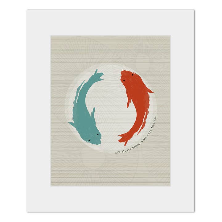 Lyrical Artworks - Wholesale Art Print - Jack Johnson | Better Together modern song lyric art print