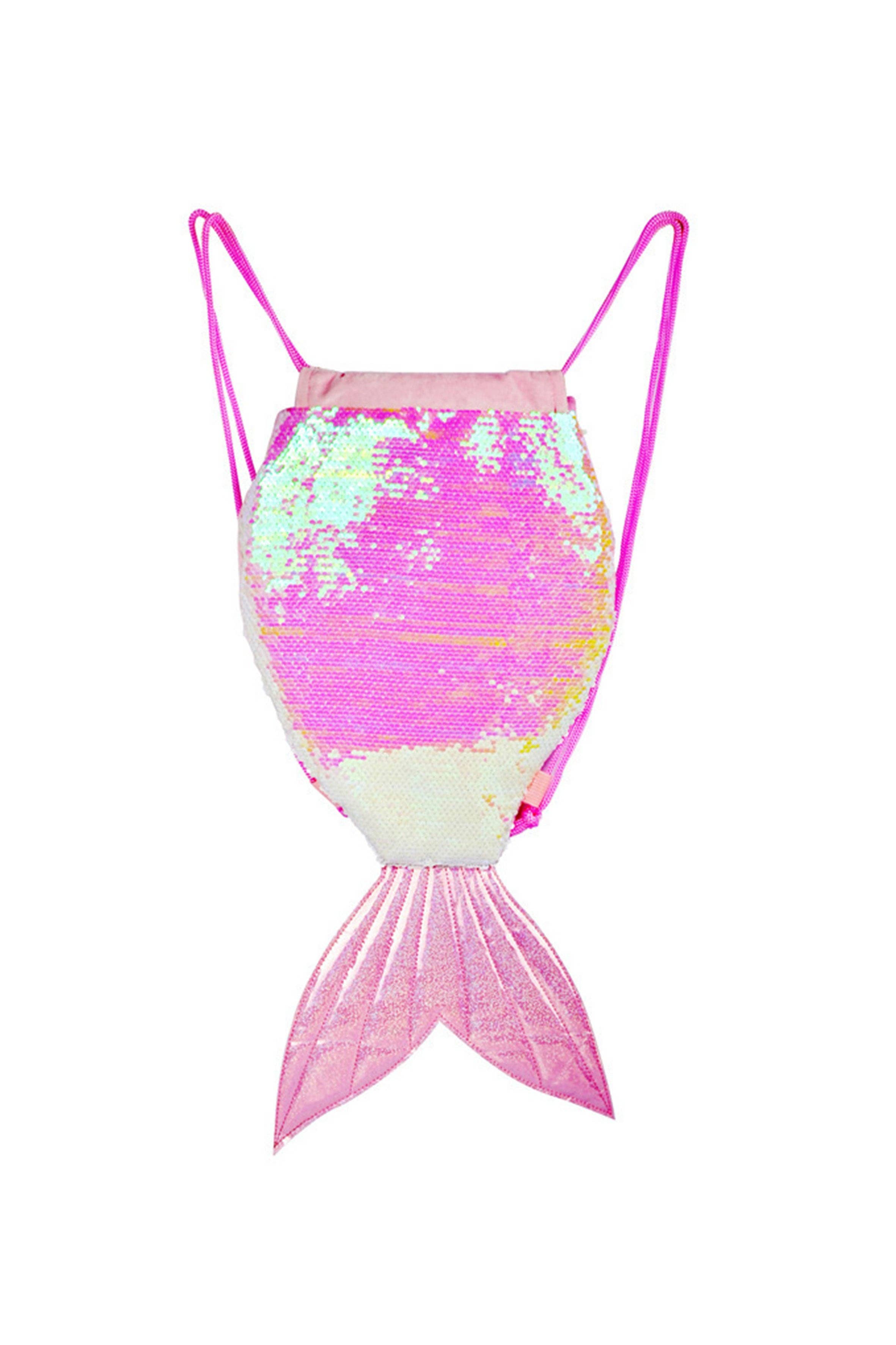 Rosa Mochila Rosa de Lentejuelas de Sirena HB1140 de venta al por mayor en Faire1