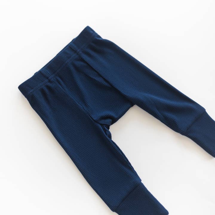 Ribbed Modal Pant - Navy for wholesale by Atlas Grey