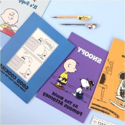 K_Wonderland - Wholesale Notebook - Peanuts Snoopy & Friends Line Note Book