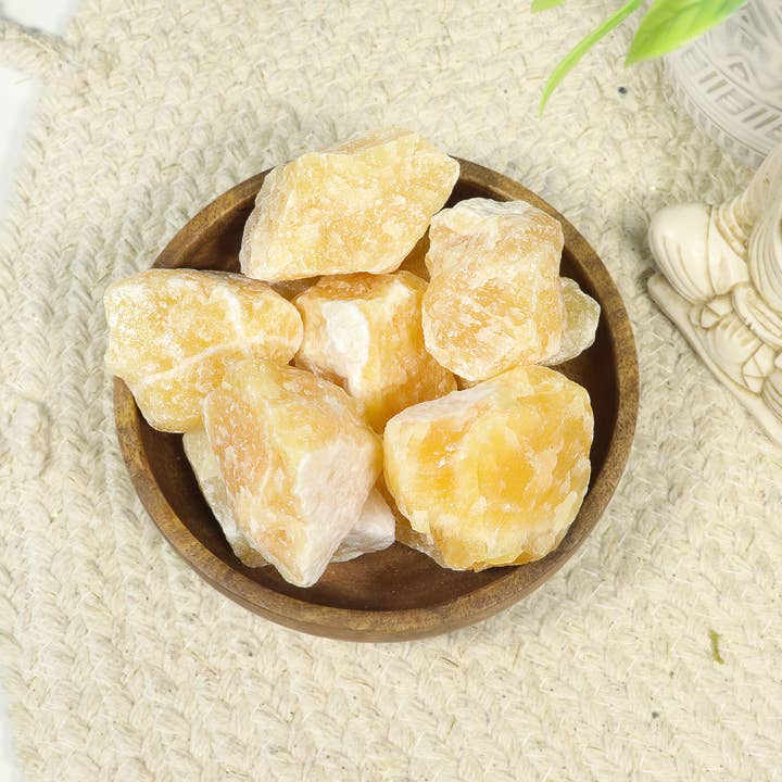 Natures Artifacts Inc – Engroshandel Spirituelle sten og krystaller – Orange Calcite (pakke med 10) | Rå orange calcit krystal