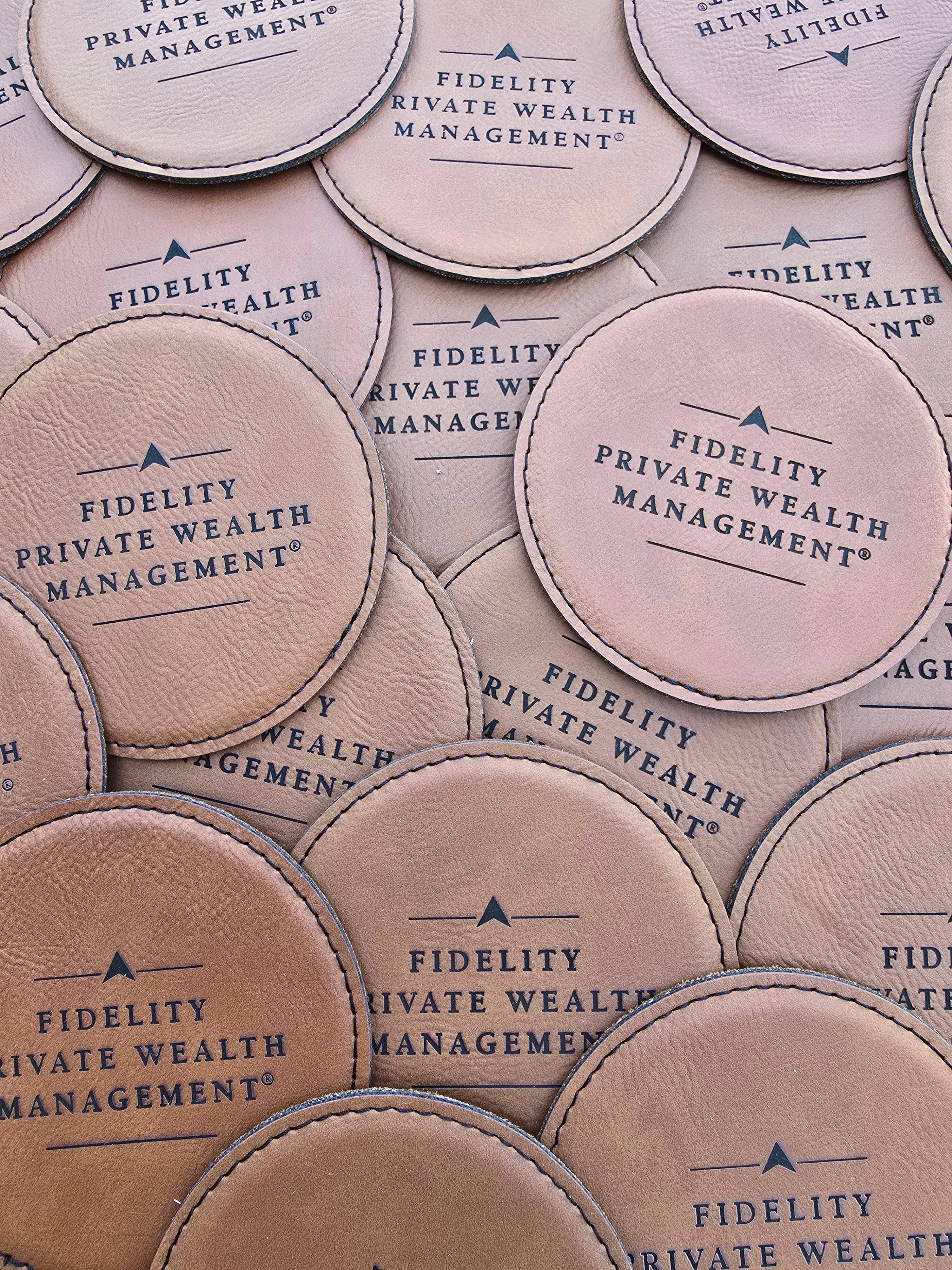 The Rural Home - Wholesale Coasters - Custom Laser Engraved Leatherette Coasters – 4" Round 9