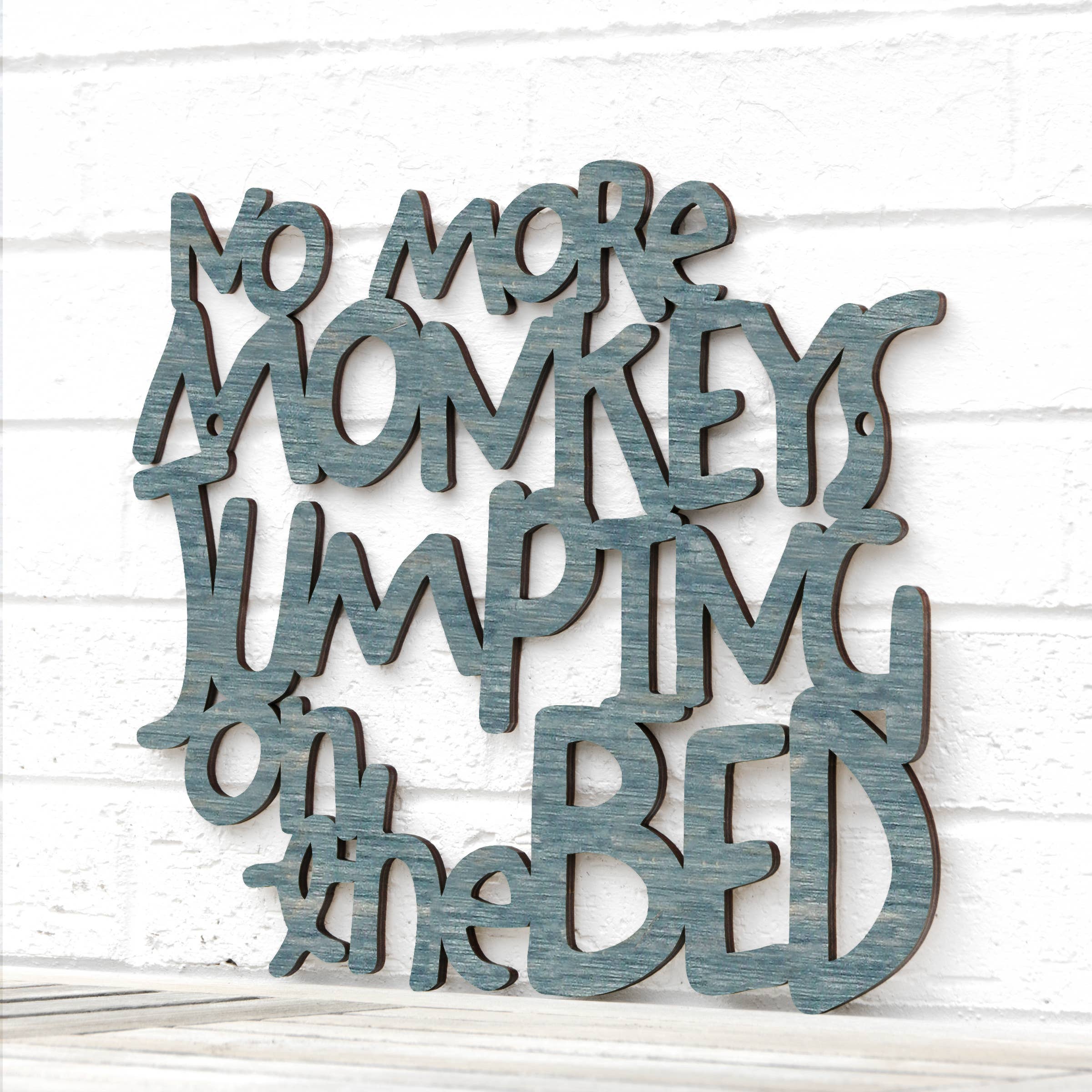 Spunky Fluff - Wholesale Wall Decor - Kids & Baby - No More Monkeys Jumping On The Bed, Kids Playroom Wall Art23