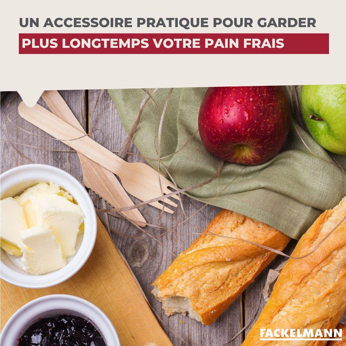 Zenker - Wholesale Food Storage Wrap/Bag - Fackelmann Eco Friendly cotton bread baguette storage bag4