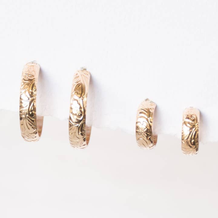 Cerchi Floreali Placcati in Oro per la vendita all'ingrosso da parte di Kaju Creations