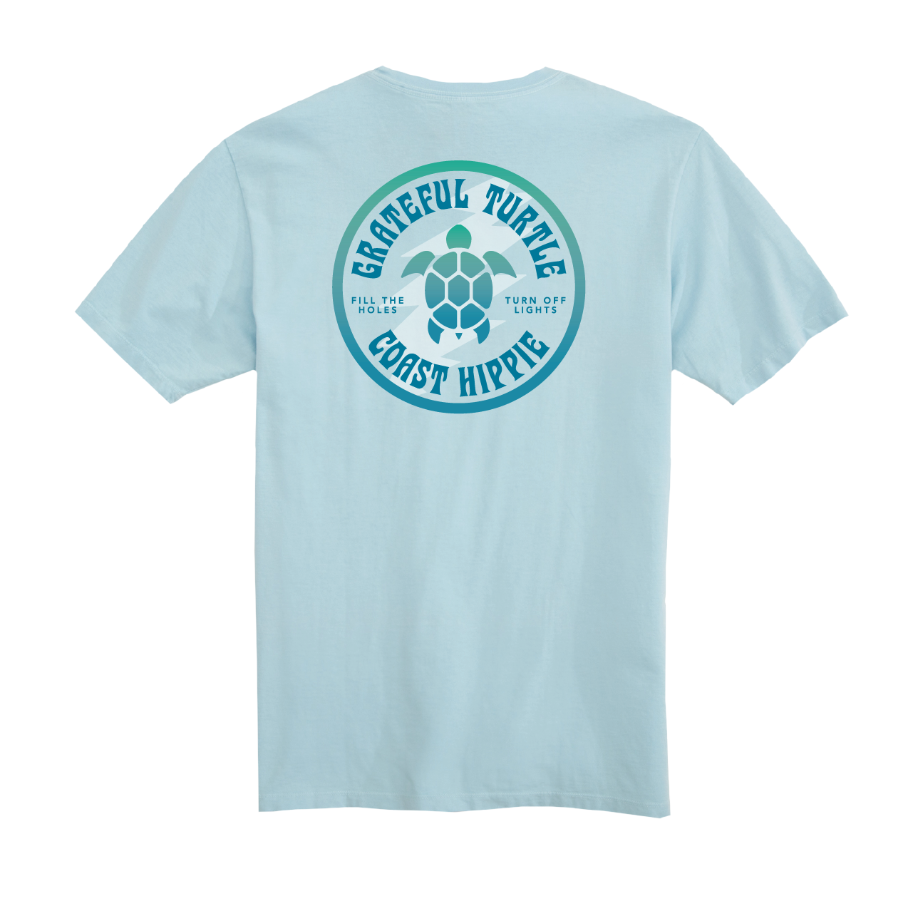 Coast Hippie - Wholesale Screen Printed T-Shirt - Unisex - Grateful Turtle0
