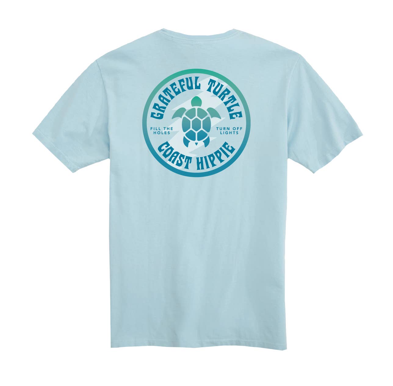 Coast Hippie - Wholesale Screen Printed T-Shirt - Unisex - Grateful Turtle