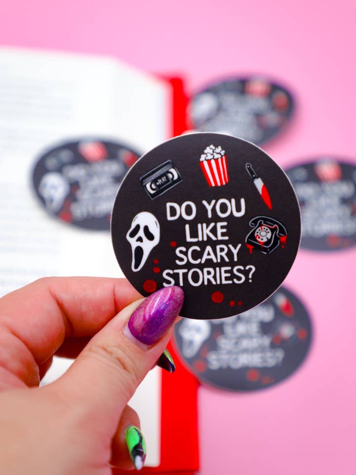 Do You Like Scary Stories Sticker for wholesale by Furever Booked