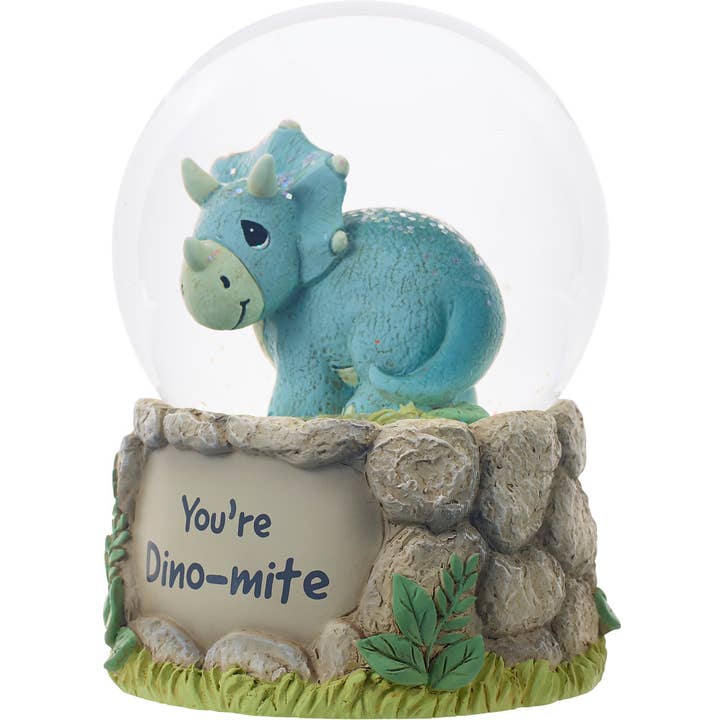 Precious Moments - Wholesale Snow Globe - Precious Moments Triceratops Dinosaur Snow Globe