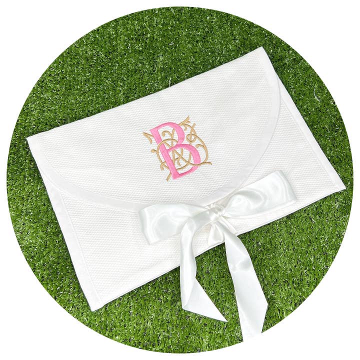 THE ROYALTY COLLECTION - Wholesale Gift Bag - White Cotton Pique Envelope Bag