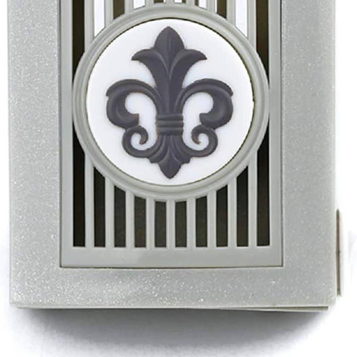 Diffuseur ScentSlide® Plugables® - Nickel avec Fleur pour la vente par Belle Aroma®