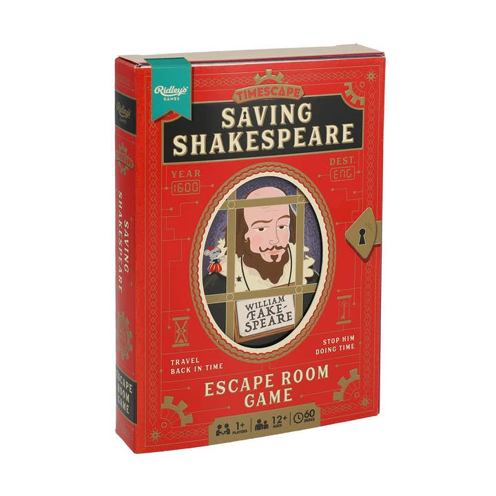 Chronicle Books - Wholesale Board Game - Timescape: Saving Shakespeare - An Escape Room Game0