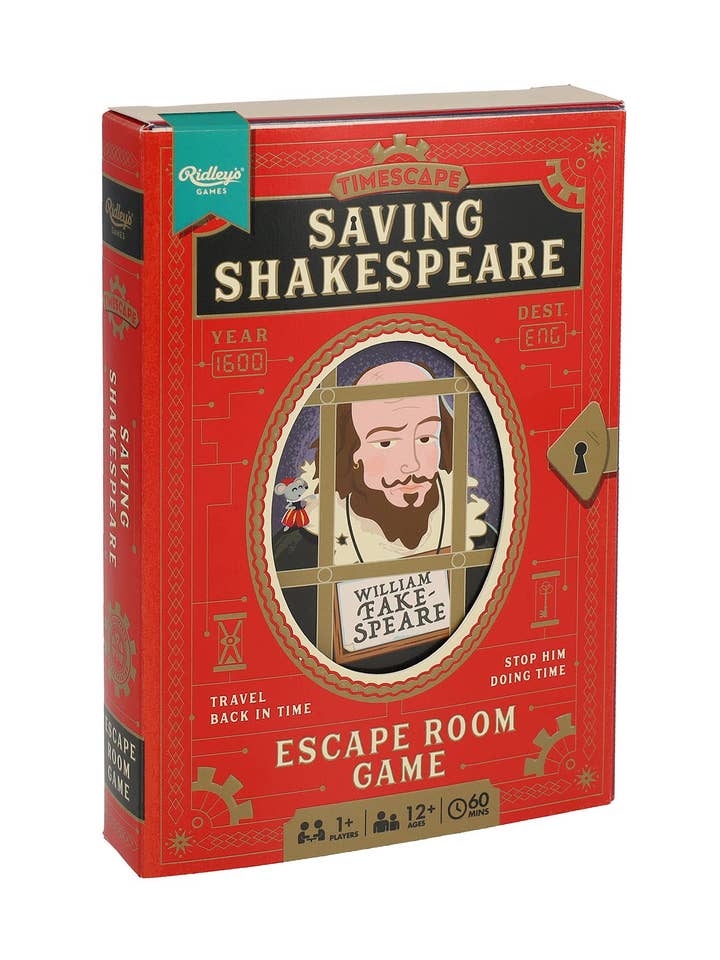 Timescape: Saving Shakespeare - An Escape Room Game for wholesale by Chronicle Books